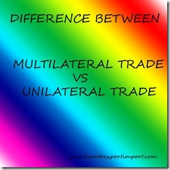 difference between multi vs unilateral