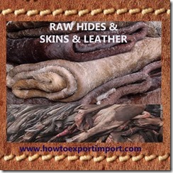 41 RAW HIDES  SKINS LEATHER