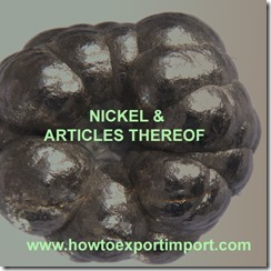 75 NICKEL ARTICLES THEREOF