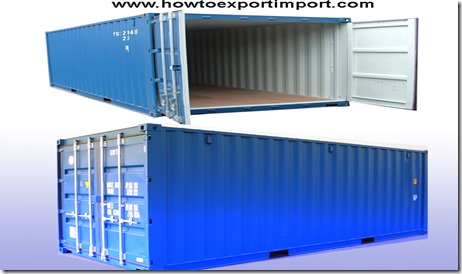 the different types of shipping cargo containers are dry containers