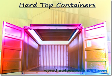 1 x 20' hard top container