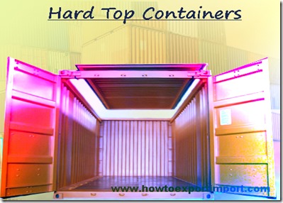 1 x 40' hard top container