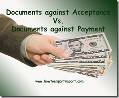 Difference between DA and DP terms of payment copy
