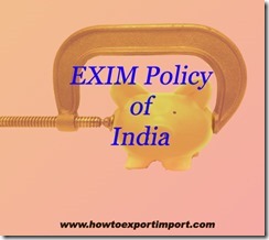 1EXIM policy OF INDIA 2015-20 1EXIM policy OF INDIA 2015-20