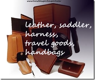 leather, saddler, harness, travel goods, handbags
