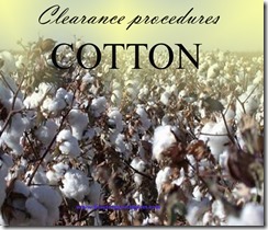 clearance procedures cotton