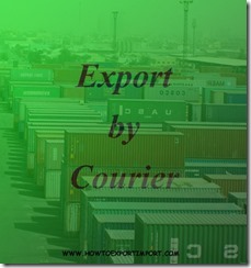 Export to India by courier copy