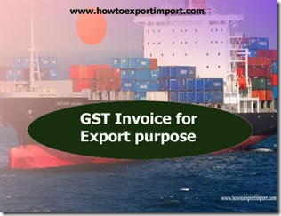 GST Invoice for Export Purpose