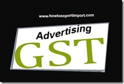 GST rate for Advertising Agency Service