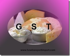 GST for Diary products in India GST for Diary products in India