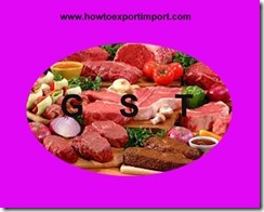 GST rates for Edible Meat offal GST rates for Edible Meat offal