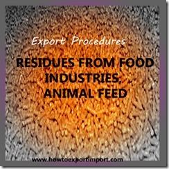 23 RESIDUES FROM FOOD INDUSTRIES, ANIMAL FEED