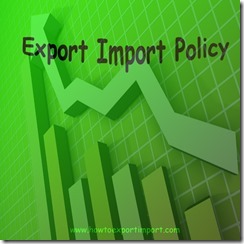 Export import policy 2015-20