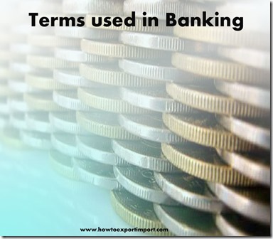 The terms used in banking  business such as Banking cente,bankruptcy billing statement,Birth Rate etc