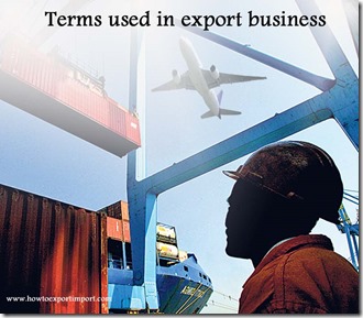 Terms used in export business such as Multimodal operation, Munitions
