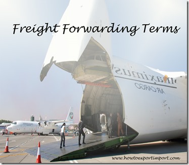 Terms used in freight forwarding such as Special-Commodities Carrier,Stability,Stack Car,Steamship conference,
