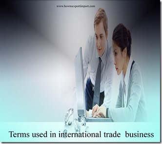 Terms used in international trade  business such as Dumping Margin,Dunnage, Duty Rates ,Economic Sanctions, ,economic risk etc