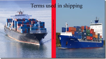 Terms used in shipping such as Container,Container,container chassis,container crane,Container leasing etc