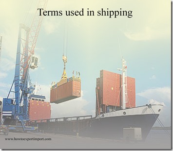 Terms used in shipping such as European Patent Office,European Space Agency,European Union etc