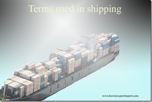 Terms used in shipping such as Ex Mill,Excepted Period,Exceptions Clause,Exchange Controls,Exchange Rate etc