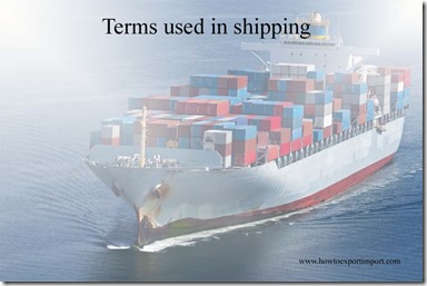 Terms used in shipping such as Low water,Lagan,Laisser Passer,LANDBRIDGE,Lash,landlord port,Lashing Gear etc