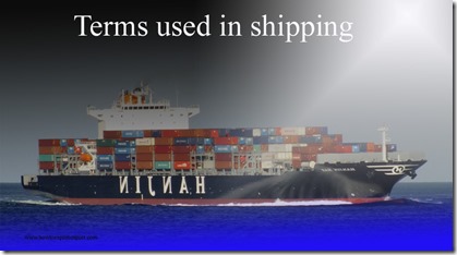 Terms used in shipping such as Stripping,Sub-Freight,Sub-Charterer , Subrogate, Subsidy,Substitution