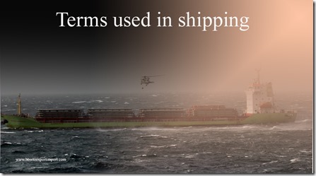 Terms used in shipping such as Technology,Technology Transfer,Telex Release,Tenor,Terminal Receiving Charge,Terminal etc