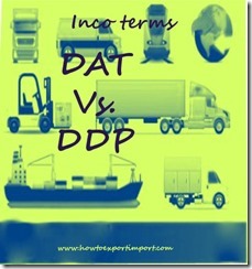 Difference between DAT and DDP in shipping terms copy