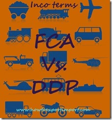 Difference between FCA and DDP in shipping terms copy