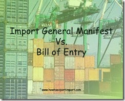 Difference between IGM and Bill of Entry copy