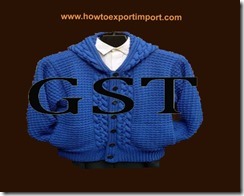 GST rate for made up textile articles, clothing and worn textiles, sets