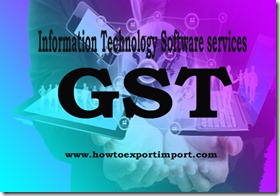 GST tariff for Information Technology Software services