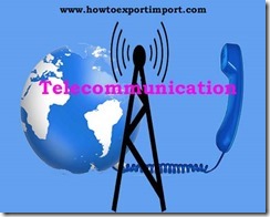 GST tariff rate for Telecommunication services