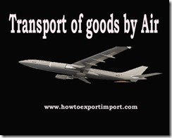 GST tariff rate for Transport of goods by Air