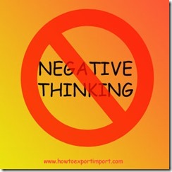 How to overcome Negative thoughts in export business copy