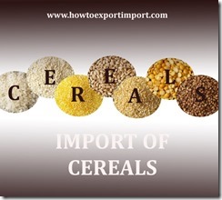 How to import cereals