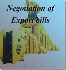 Negotiation procedures and formalities of export bills copy