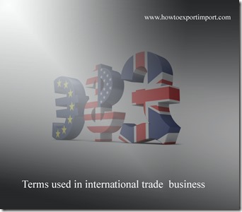 Terms used in international trade  business such as SIGHT DRAFT,Sight letter of credit,Small-ticket Leasing,Soft Currency,