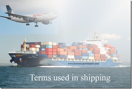 Terms used in shipping such Industrial List,Industry Subsector Analysis,Infant Industry,In-Flight Survey,Infrequent Exporter etc