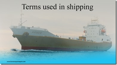 Terms used in shipping such as Organization of African Unity,Organization of American States, Original Bill of Lading etc