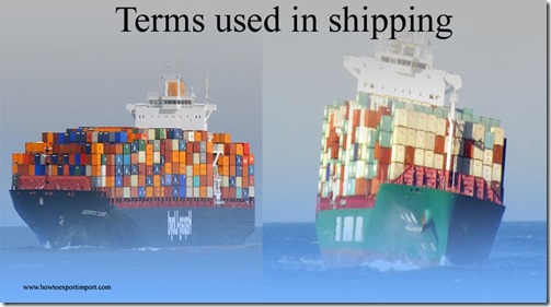 Terms used in shipping such as Sling, Slip,Sociedad Anonima,Societe Anonyme,Soft Loan  etc