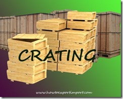 What is Crating in Exports and Imports copy